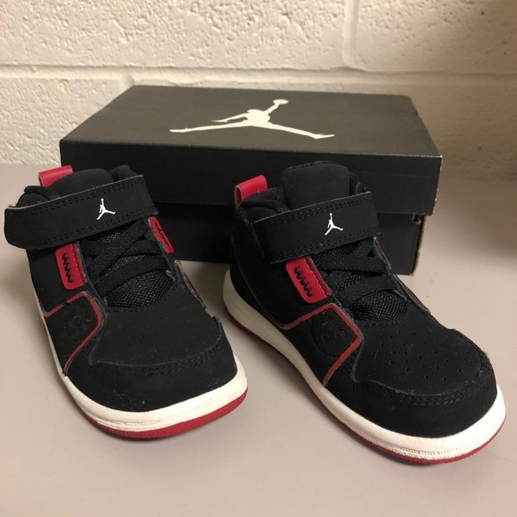 JORDAN 1 FLIGHT 2 BT BABY SNEAKERS, SIZE 7C/ EUC - Picture 3 of 7